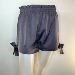 ROMEO & JULIET Couture Women's Gray Side Tie Mini Shorts - Size Medium - NWT $85
